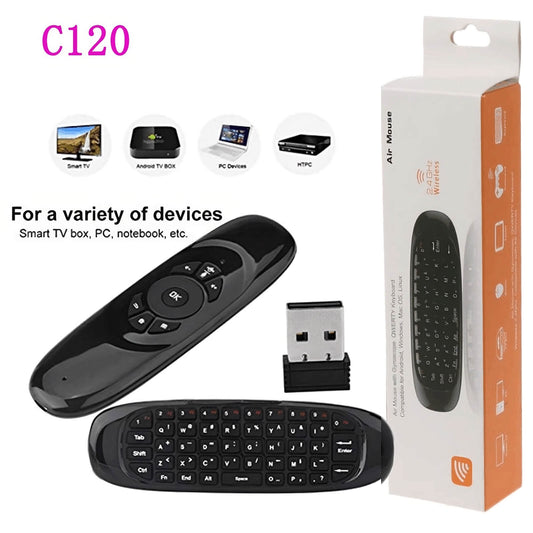Air Mouse and keyboard 2 in 1 chargeable ( All Android TVs, Smart TVs, TV boxes, TCL TVs, HTPCs, Hisence TVs)